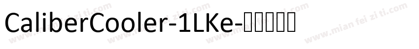 CaliberCooler-1LKe字体转换