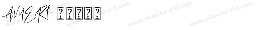 AMERI字体转换