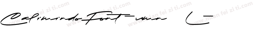CalimindoFont-vmn9L字体转换