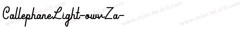 CallephaneLight-owvZa字体转换