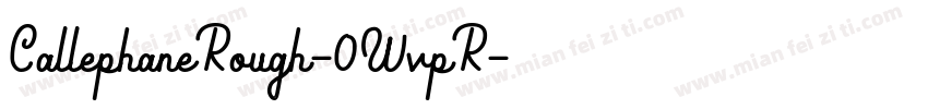 CallephaneRough-0WvpR字体转换