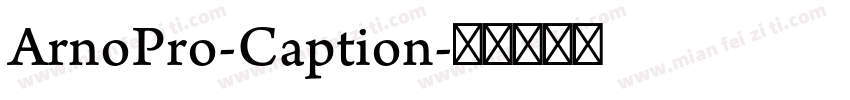 ArnoPro-Caption字体转换