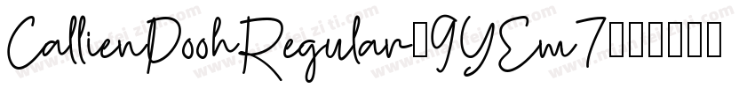 CallienPoohRegular-9YEm7字体转换