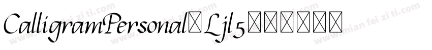 CalligramPersonal-Ljl5字体转换