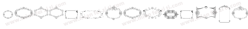 CalligraphicFramesSoftTwo-e59O字体转换
