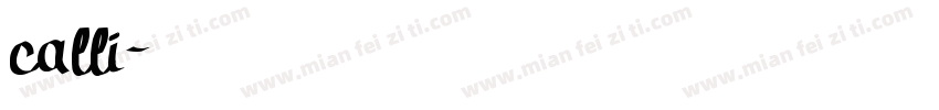 calli字体转换