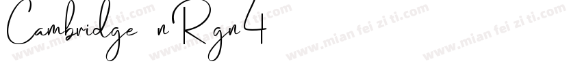 Cambridge-nRgn4字体转换