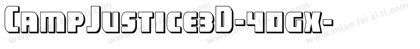 CampJustice3D-40gx字体转换
