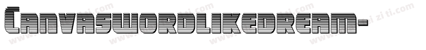 Canvaswordlikedream字体转换