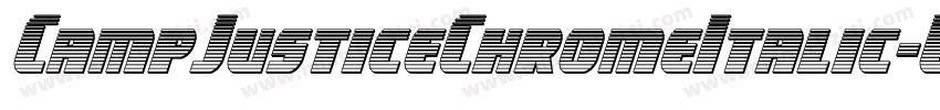 CampJusticeChromeItalic-WgoE字体转换