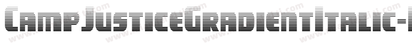 CampJusticeGradientItalic-DlGW字体转换