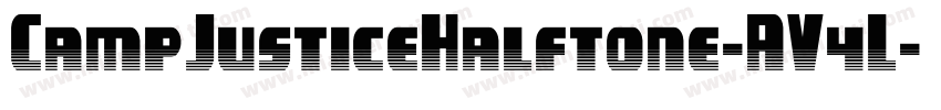 CampJusticeHalftone-AV4L字体转换
