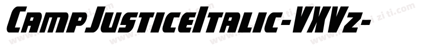 CampJusticeItalic-VXVz字体转换