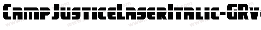 CampJusticeLaserItalic-GRvq字体转换