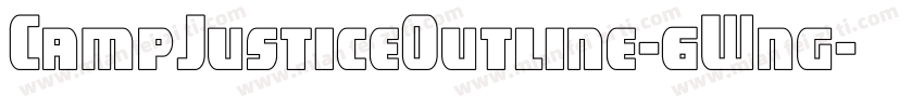 CampJusticeOutline-6Wng字体转换