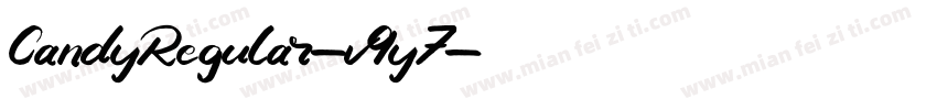 CandyRegular-v9y7字体转换