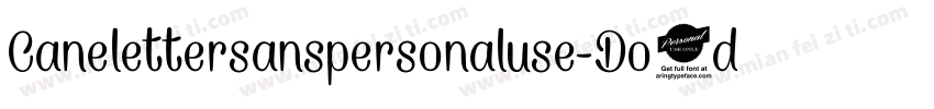 Canelettersanspersonaluse-Do9d字体转换