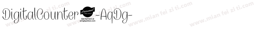 DigitalCounter7-AqDg字体转换