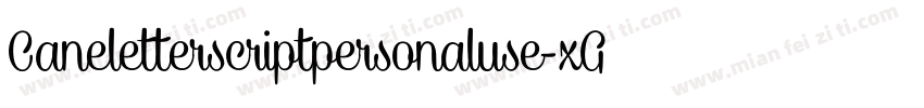 Caneletterscriptpersonaluse-xGz8字体转换