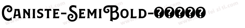 Caniste-SemiBold字体转换