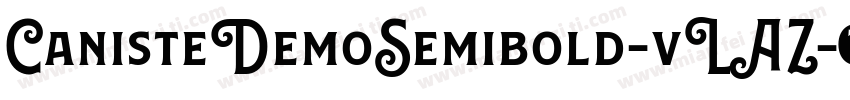CanisteDemoSemibold-vLAZ字体转换