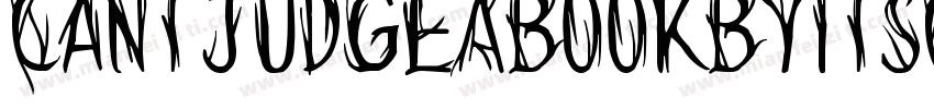 CantJudgeABookByItsCover-D3j9字体转换