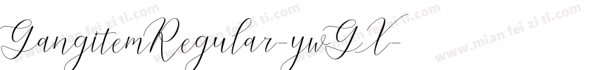 GangitemRegular-ywGX字体转换