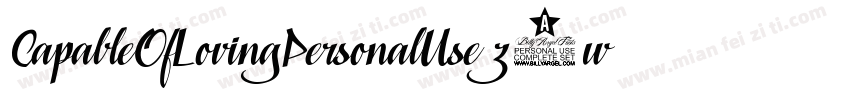 CapableOfLovingPersonalUse-z4w4字体转换