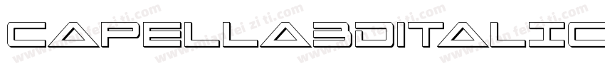 Capella3DItalic-MDMv字体转换