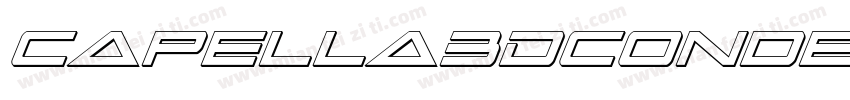 Capella3DCondensedItalic-Y2oL字体转换