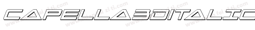 Capella3DItalic-MDMv字体转换