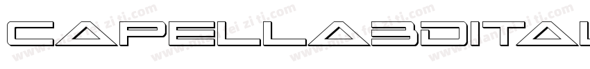 Capella3DItalic-MDMv字体转换