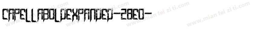 CapellaBoldExpanded-28eo字体转换