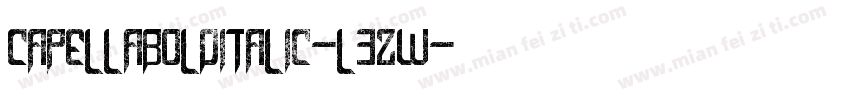 CapellaBoldItalic-l3zw字体转换