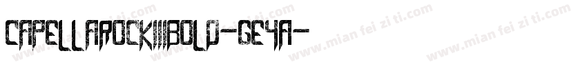 CapellaRockIiiBold-Ge4A字体转换