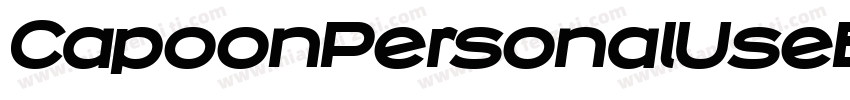 CapoonPersonalUseBlackItalic-r9q7字体转换