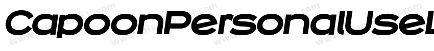 CapoonPersonalUseLightItalic-vLOA字体转换