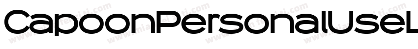 CapoonPersonalUseLightItalic-vLOA字体转换