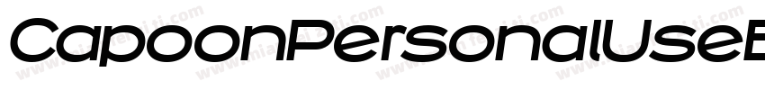 CapoonPersonalUseBlackItalic-r9q7字体转换