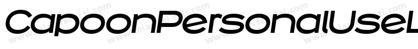 CapoonPersonalUseLightItalic-vLOA字体转换