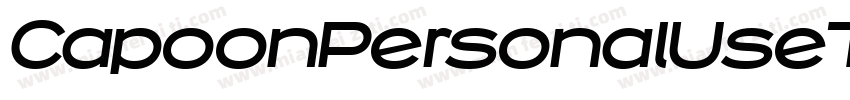 CapoonPersonalUseThinItalic-dEVK字体转换