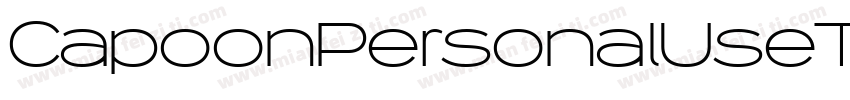 CapoonPersonalUseThinItalic-dEVK字体转换