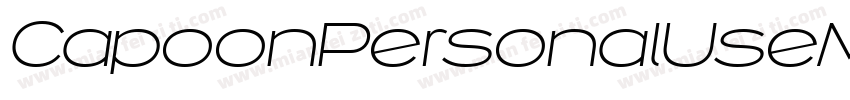 CapoonPersonalUseMedium-wXO3字体转换