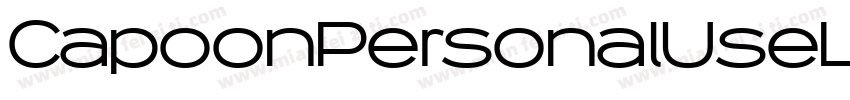 CapoonPersonalUseLightItalic-vLOA字体转换
