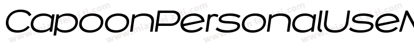 CapoonPersonalUseMedium-wXO3字体转换