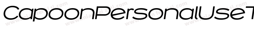 CapoonPersonalUseThinItalic-dEVK字体转换
