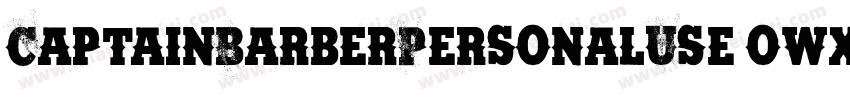 CaptainBarberPersonalUse-owxxq字体转换