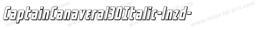 CaptainCanaveral3DItalic-lnzd字体转换