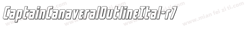 CaptainCanaveralOutlineItal-r7z7字体转换