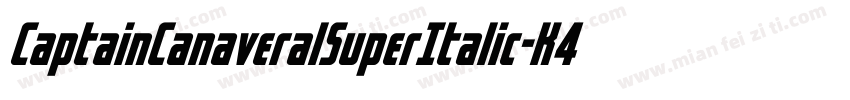 CaptainCanaveralSuperItalic-K4Y7字体转换